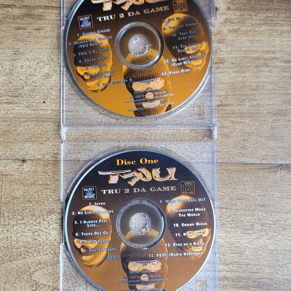 Vtg 1997 Tru TRU 2 DA GAME Double CD RAP HIP HOP